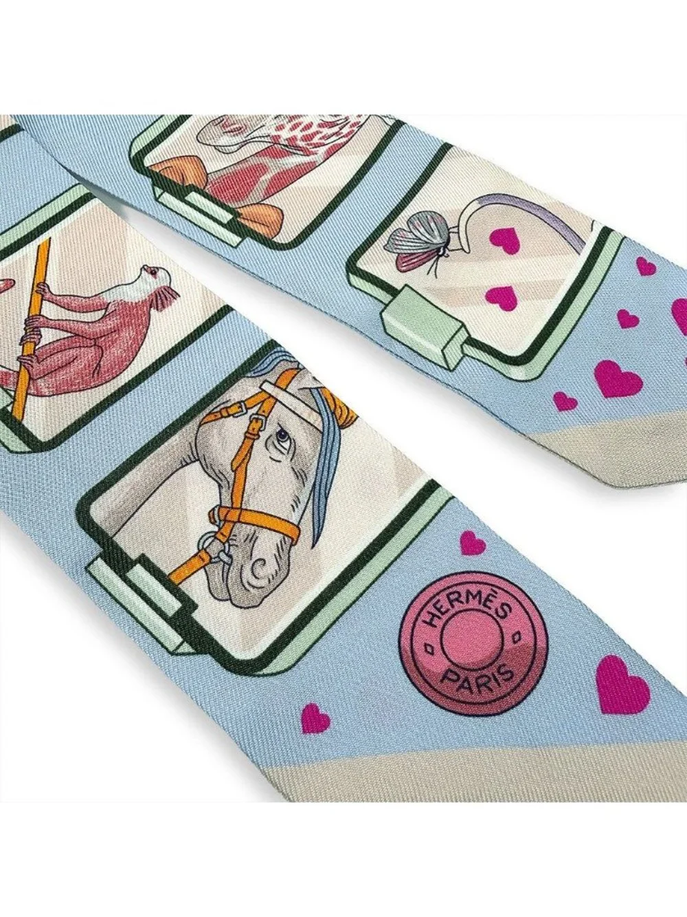 Hermes Story Twilly Scarf